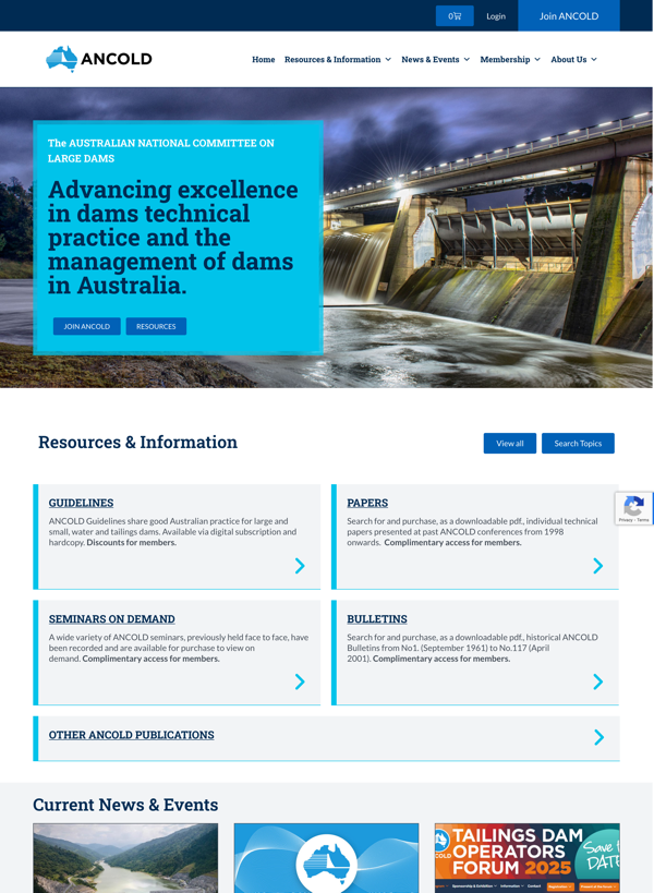 Ancold WordPress site